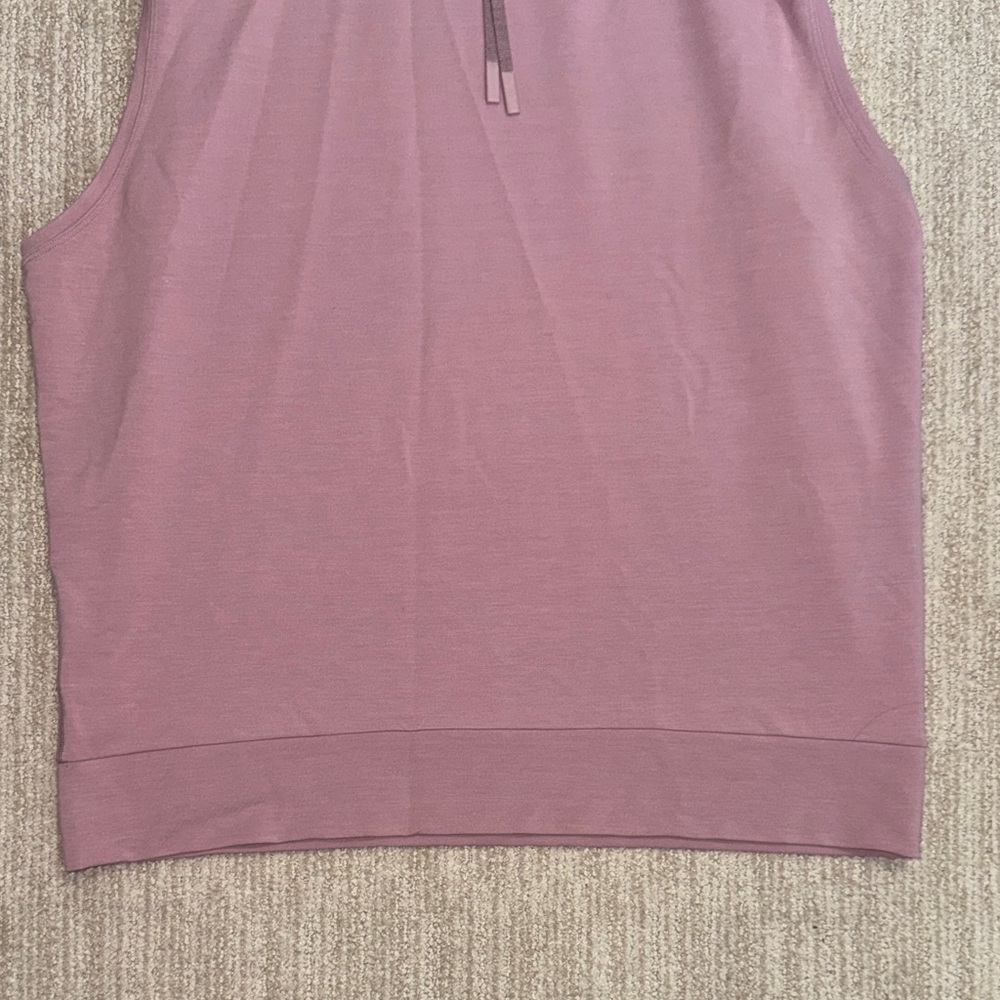 Lululemon Woman's Size 10 Stronger as One Sleeveless Hoodie Vintage Mauve - Picture 5 of 13